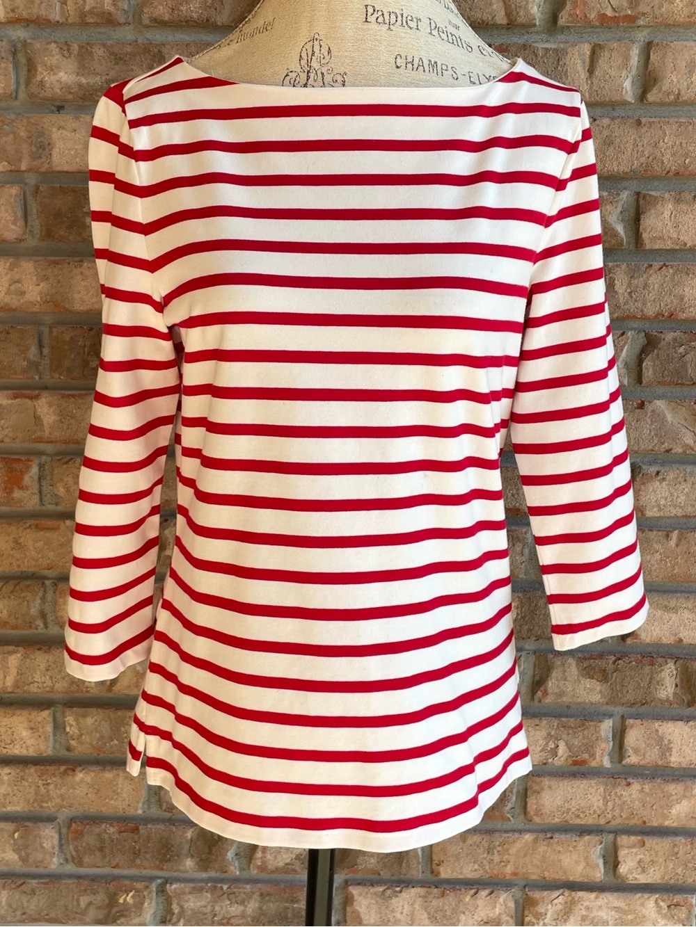 Lauren Ralph Lauren NWT Boatneck Long-Sleeve Stripe Top